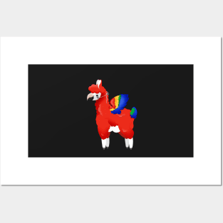 Parrot Llama Posters and Art